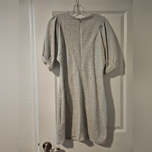 Gray Puff Sleeve Dress - Picture 3 of 3